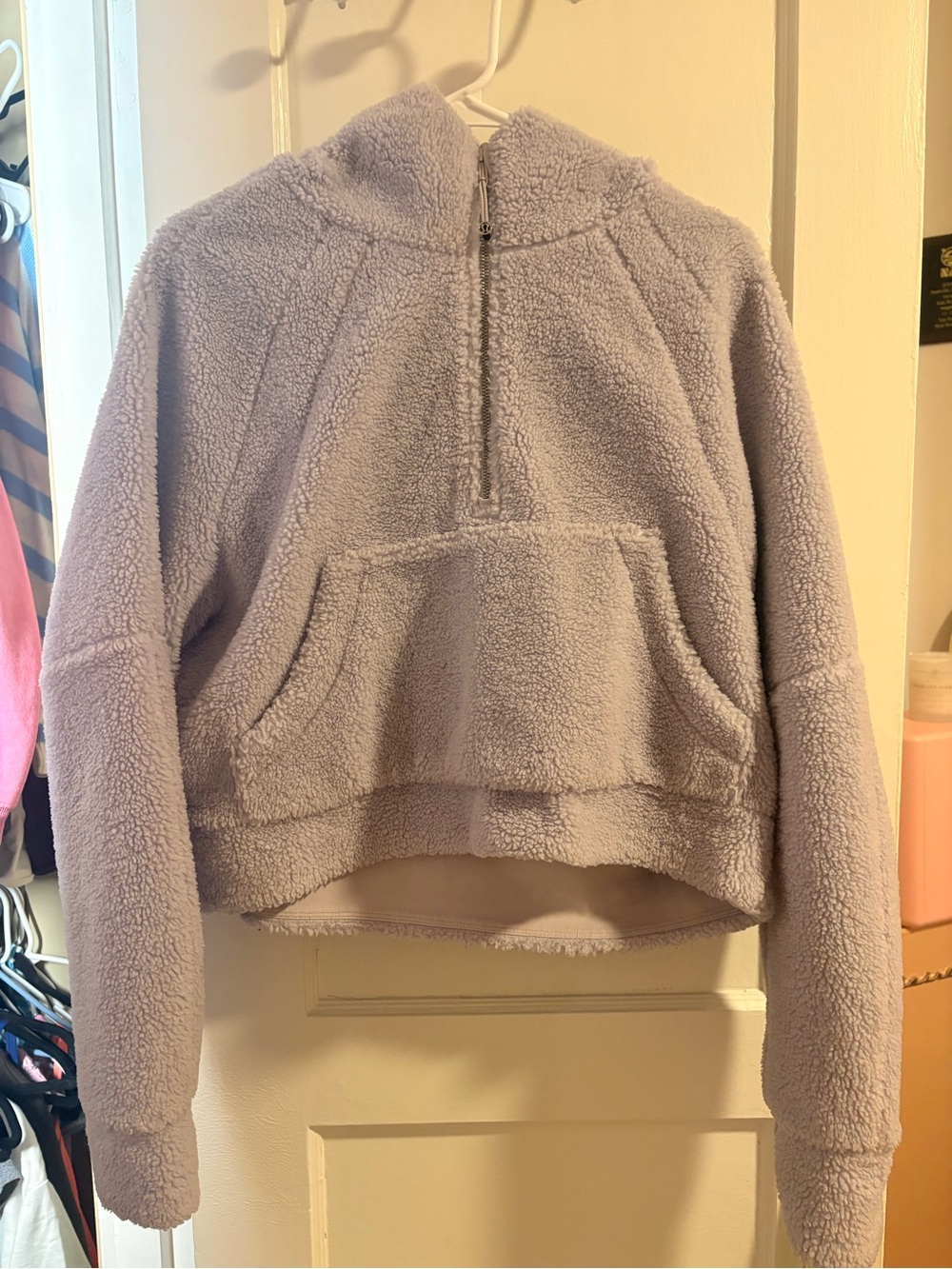lululemon athletica Lavender Sherpa Half-Zip Pullover